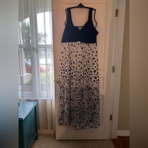 Cato black and white maxi dress